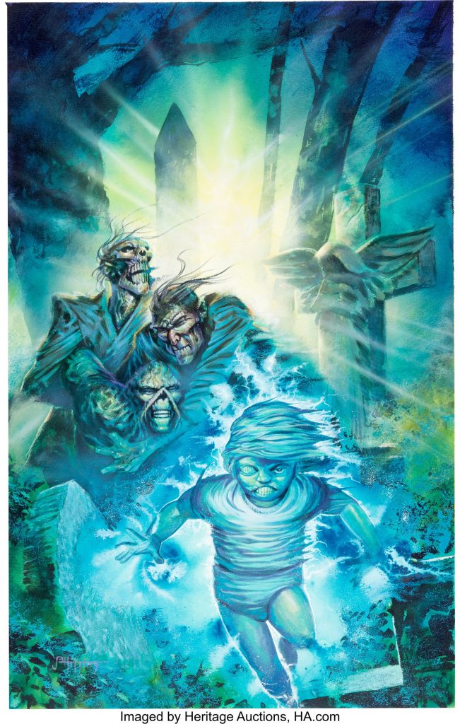John Higgins Swamp Thing #125 Cover Painting Original Art (DC, 1992)