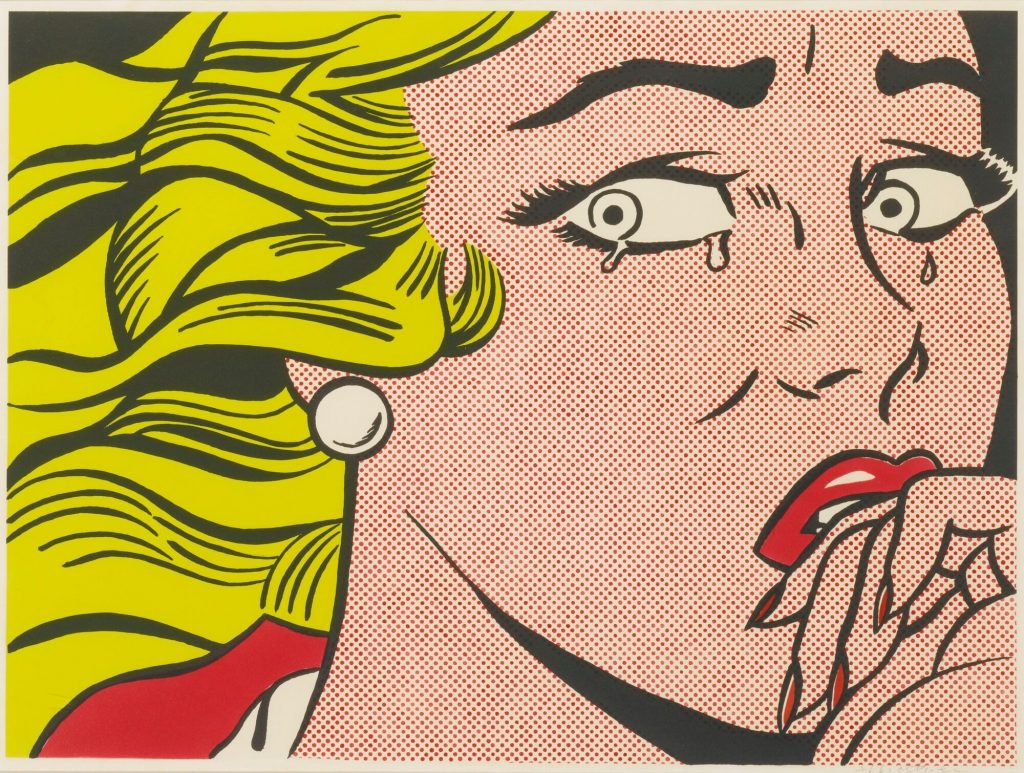 Detail of Roy Lichtenstein’s Crying Girl (Corlett II.1), 1963