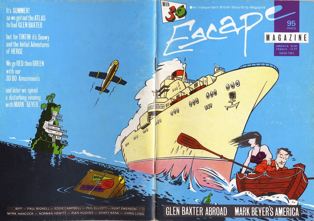 The cover of Escape magazine Issue Two by Rian Hughes