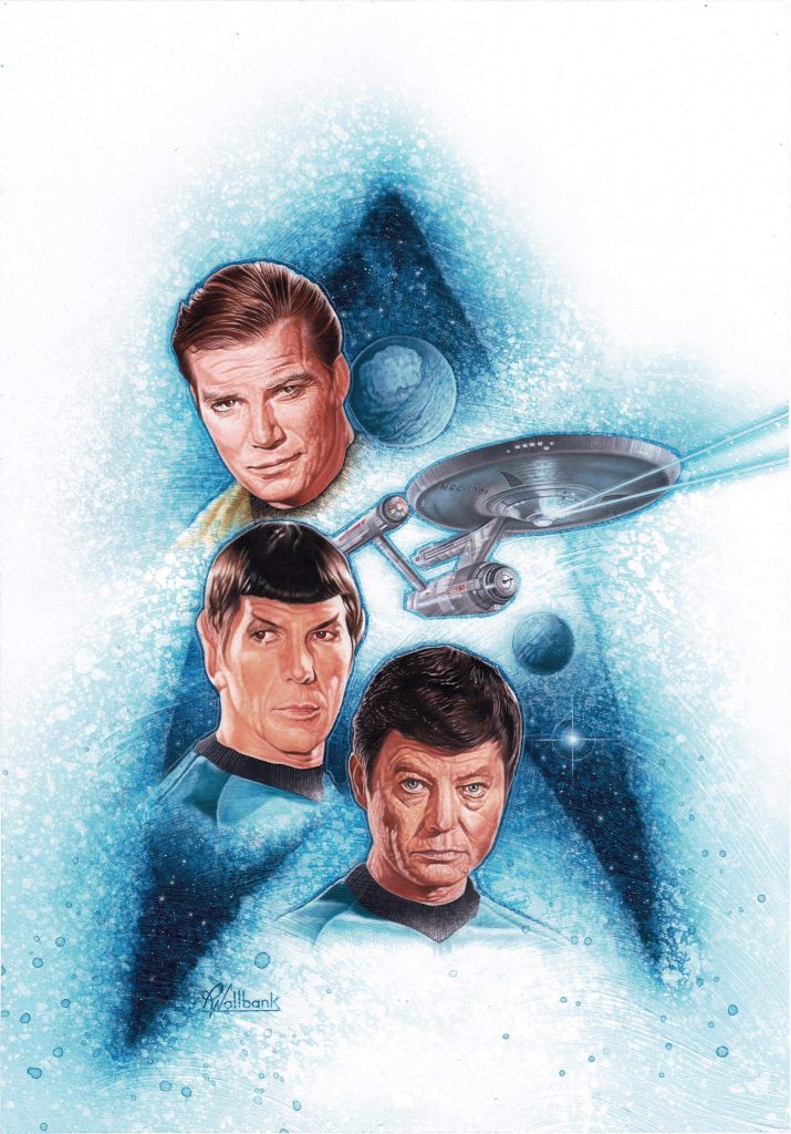 The cover for the Star Trek-inspired book,  Onde Ninguém Mais Esteve (“Where No One Else Has Been”), art by Pete Wallbank