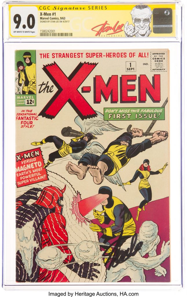 X-Men #1 graded CGC 9.0 and signed by Stan Lee
