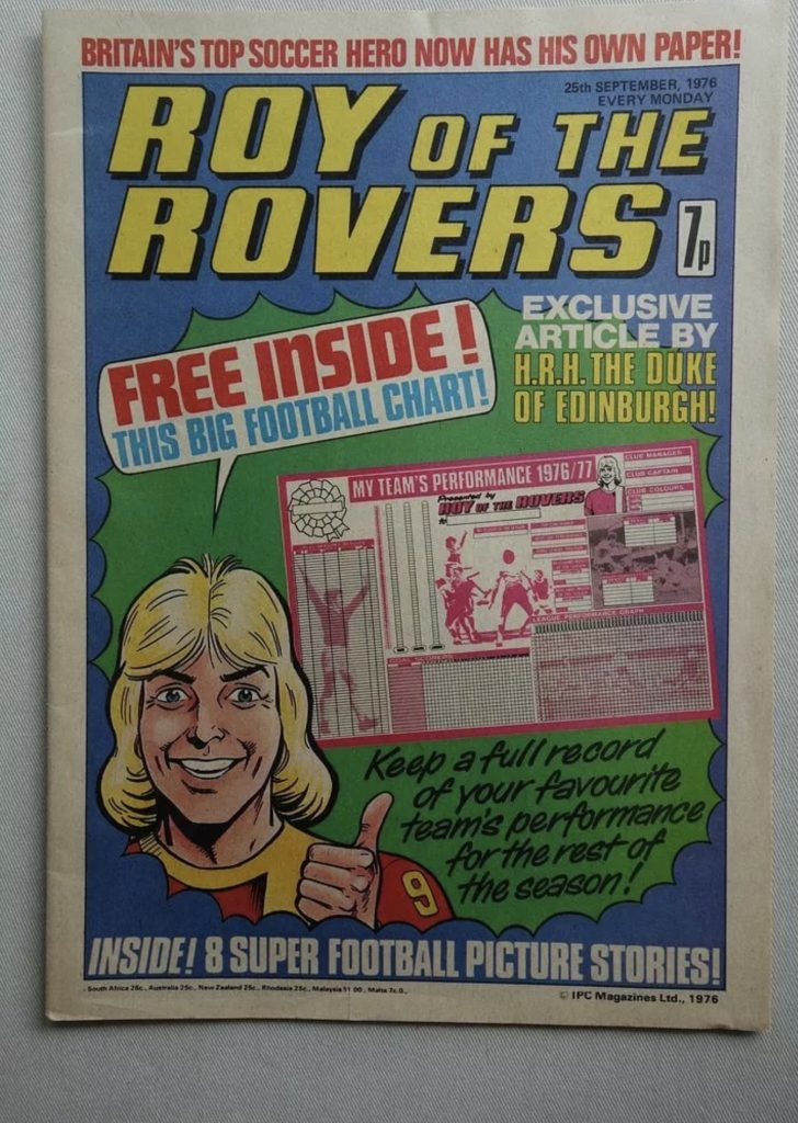 Roy of the Rovers comic #1 - Sep 25 1976 +FREE GIFT Poster