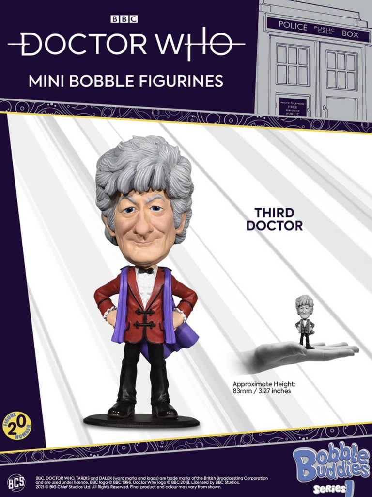BIG Chief Studios Third Doctor Mini Figurine - Bobble Buddies