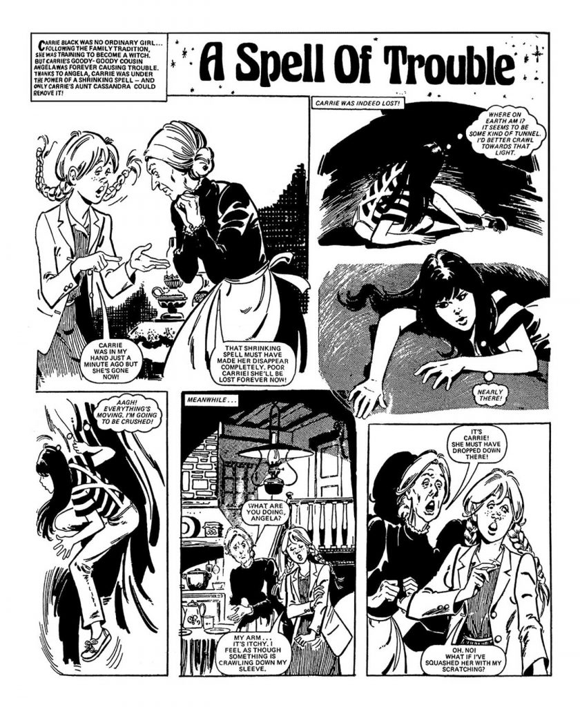 A Spell of Trouble, from Jinty, art by Trini Tinturé