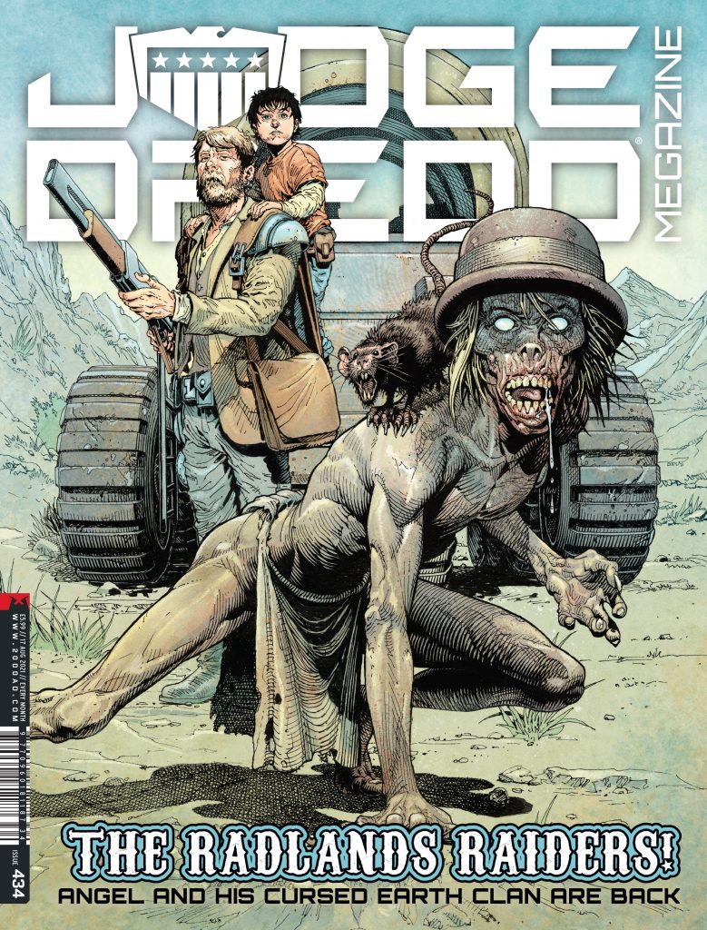 Judge Dredd Megazine #434 - cover by Cliff Robinson & Dylan Teague 