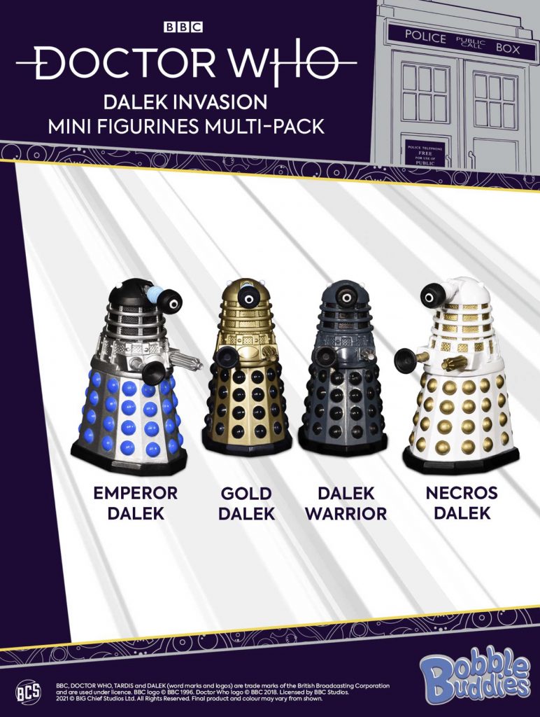 Dalek Invasion Mini Figurines Multipack - Bobble Buddies