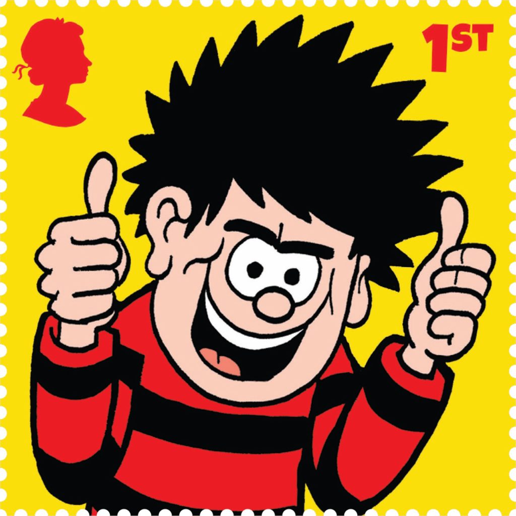 Dennis at 70 Royal Mail Stamps - Dennis