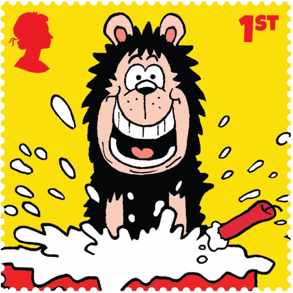Dennis at 70 Royal Mail Stamps - Gnasher