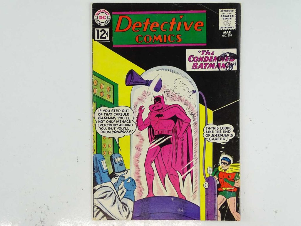 DETECTIVE COMICS #301 - (1962 - DC - UK Cover Price) - J'onn J'onzz returns to Mars + Batman cover by Sheldon Moldoff with interior art by Moldoff and Joe Certa