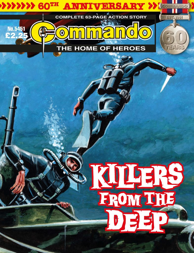 Commando 5451: Home of Heroes: Killers From the Deep - cover by Carlos Pino