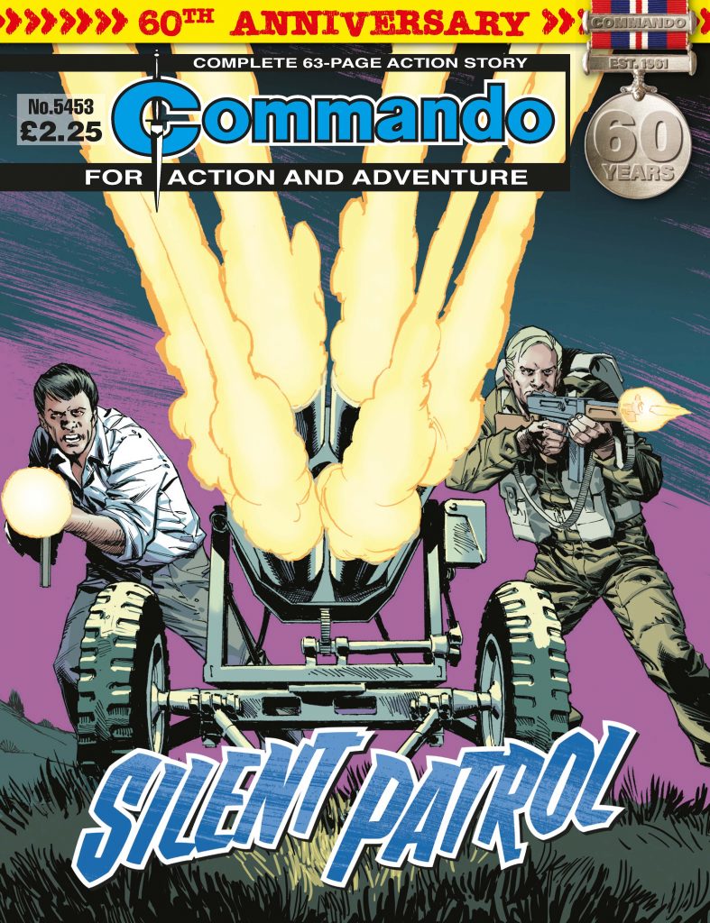 Commando 5453: Action and Adventure: Silent Patrol - cover by Staz Johnson