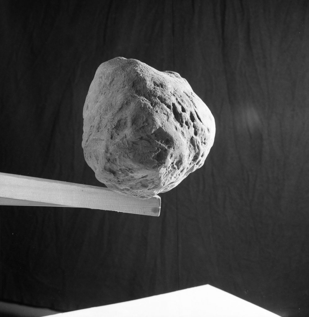 A model of an asteroid - Julian is not sure if this was for Eagle, but Ian Kennedy certainly appears to have used it for reference