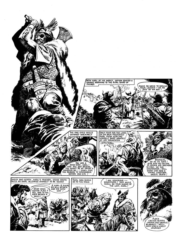 Karl the Viking - Volume Two: The Voyage of the Sea Raiders - Sample Art by Don Lawrence