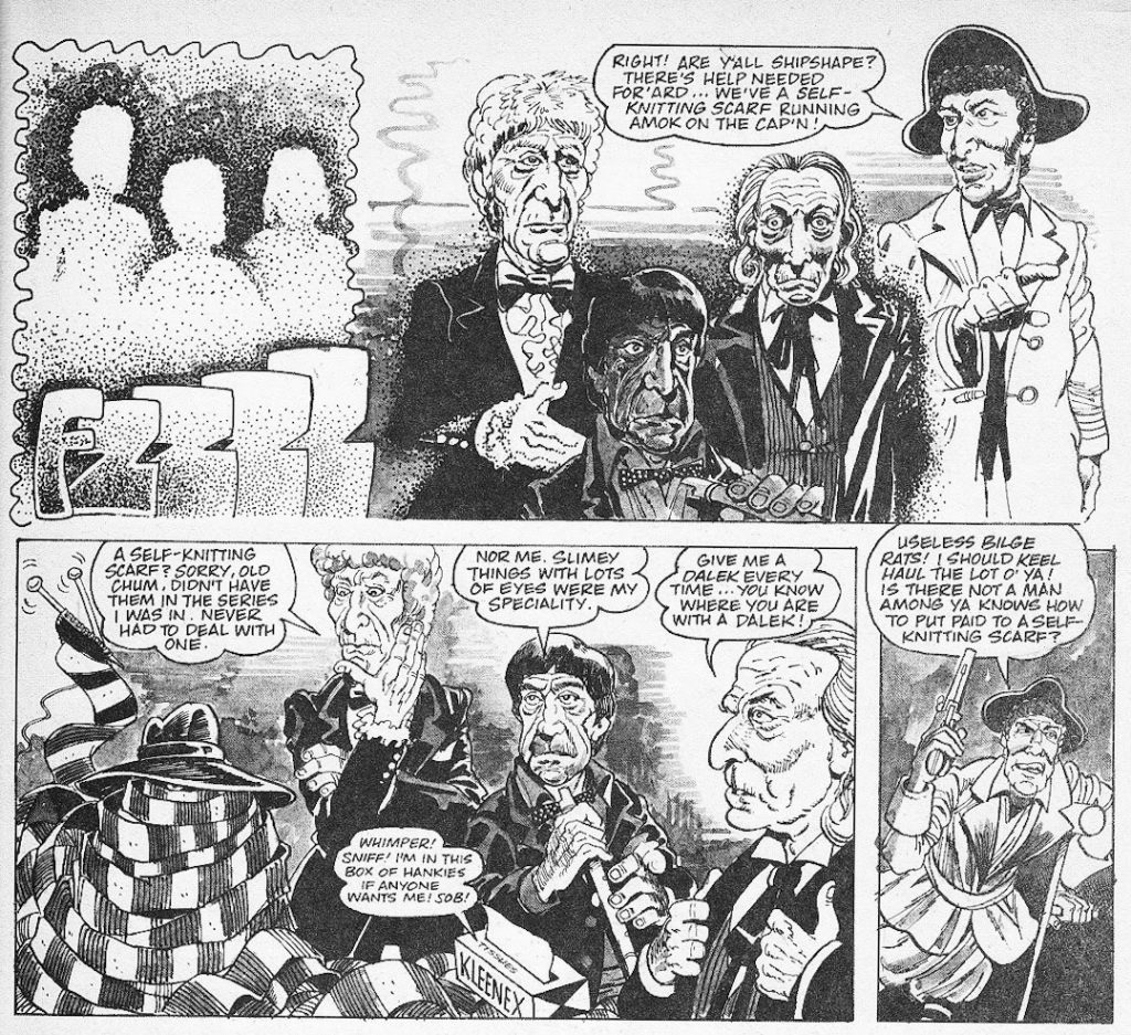“Doctor Ooh” - MAD magazine UK 161 (Doctor Who parody, art by Steve Parkhouse)