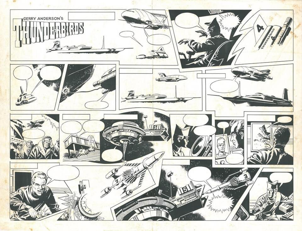 Thunderbirds by Mike Noble, after Frank Bellamy - Inks