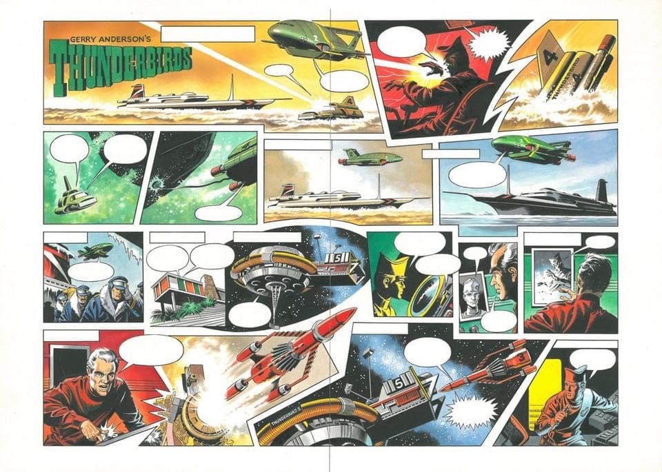 Thunderbirds by Mike Noble, after Frank Bellamy - Colour