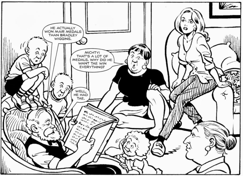 A panel from “The Broons” by Ken Harrison. With thanks to Peter Gray
