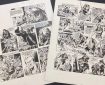 Two pages from the Robin of Sherwood Look-In strip, “Beasts from the Past”, with art by Mike Noble, published in 1986, up for auction on Catawiki
