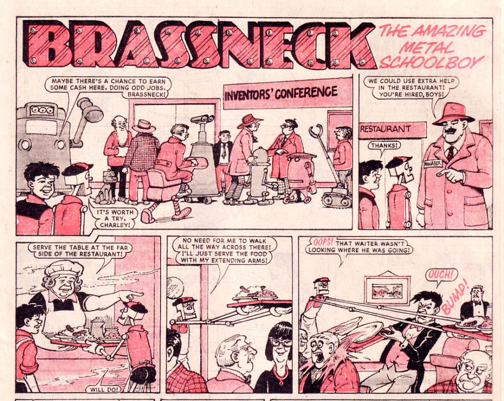 Brassneck from The Dandy Issue 2222, cover dated 23rd June 1984