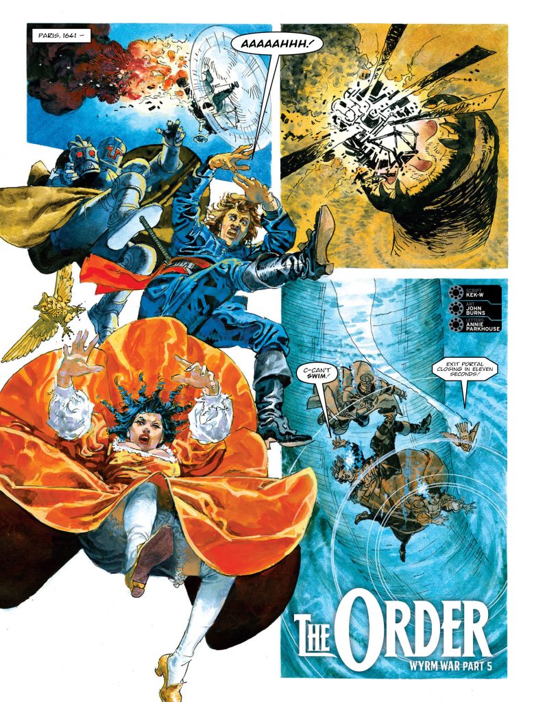 Art from "The Order", from 2000AD (2018) - art by John M. Burns