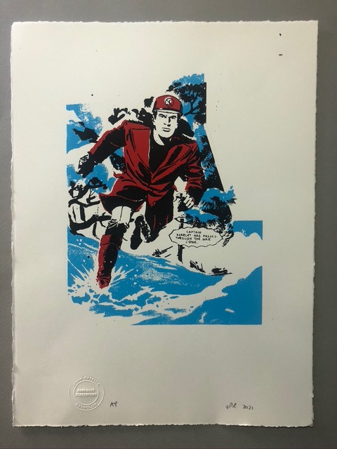 Gerry Anderson Limited Edition Print by john Patrick Reynolds - Captain Scarlet