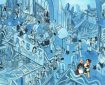 Art from Kateřina Čupová's debut graphic novel, Rossum's Universal Robots, an adaptation of Karel Čapek’s drama R.U.R