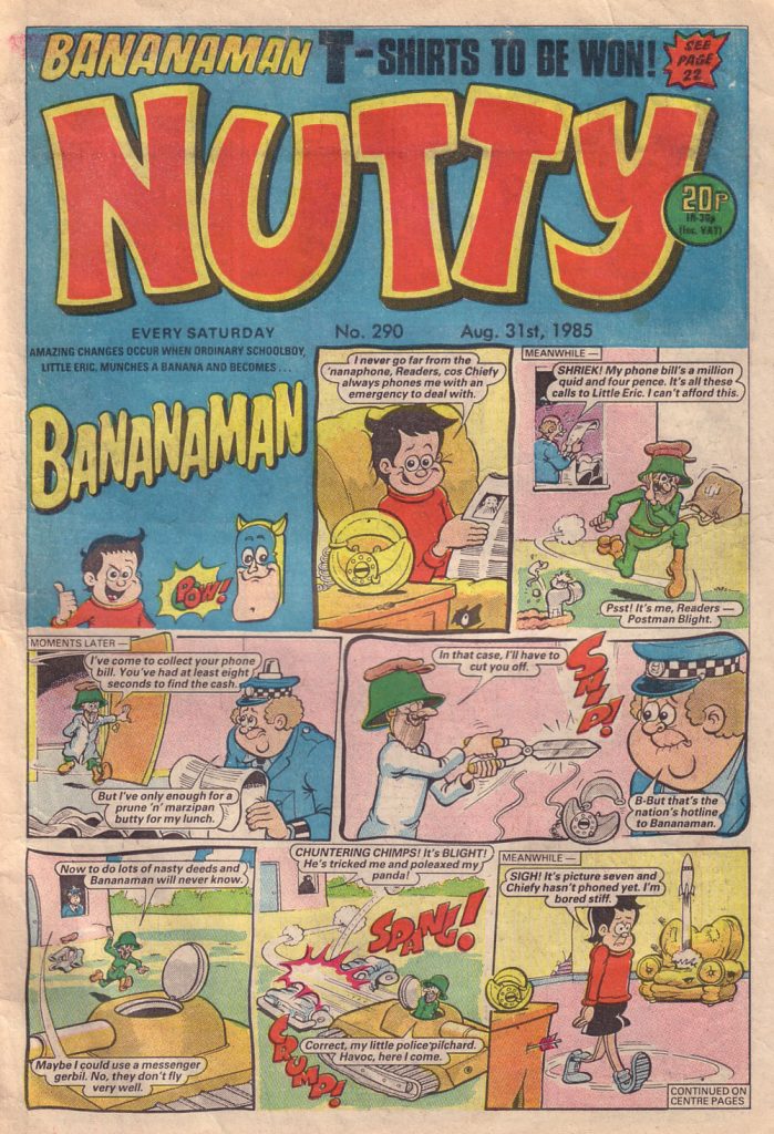Nutty No. 290 - cover dated 31st August 1985