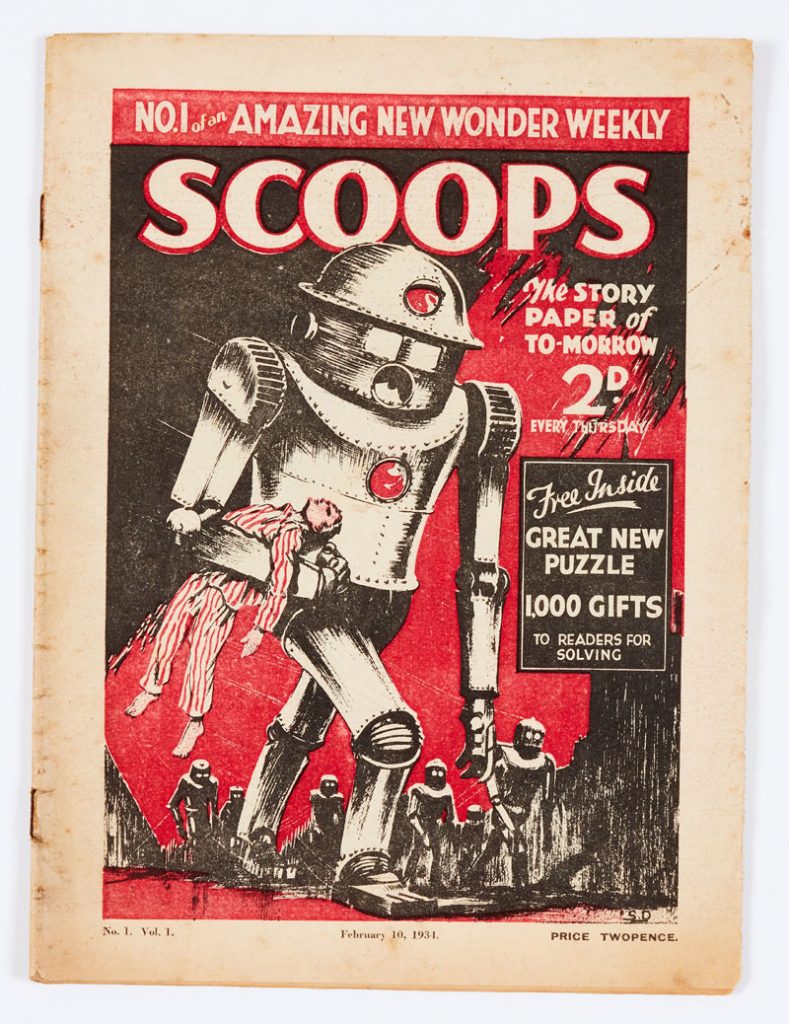 Scoops No 1 (1934) "The UK's first Science Fiction Weekly"