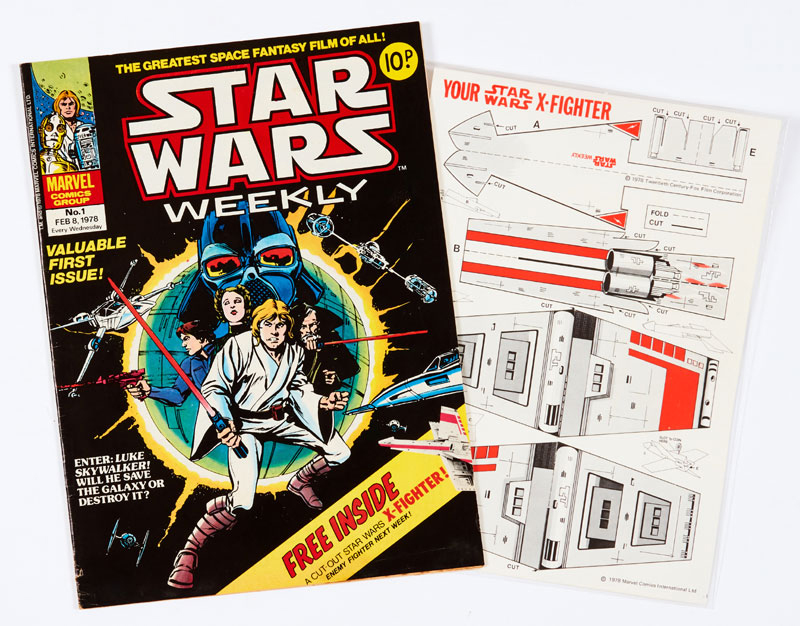 Star Wars Weekly No 1 (1978) wfg Star Wars X-Fighter