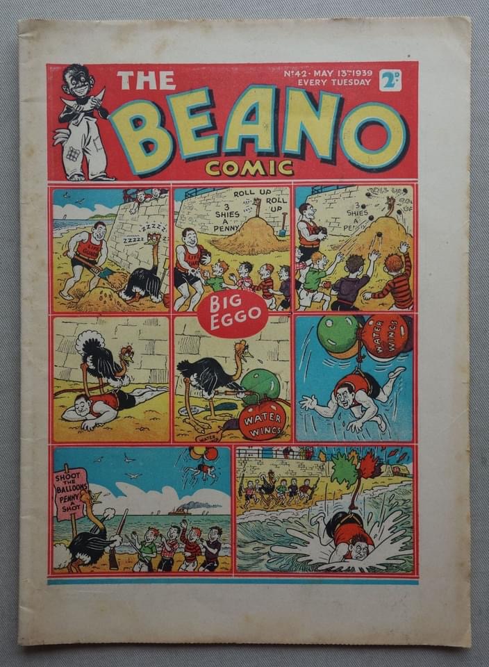 The Beano No. 42 cover dated 13th May 1939