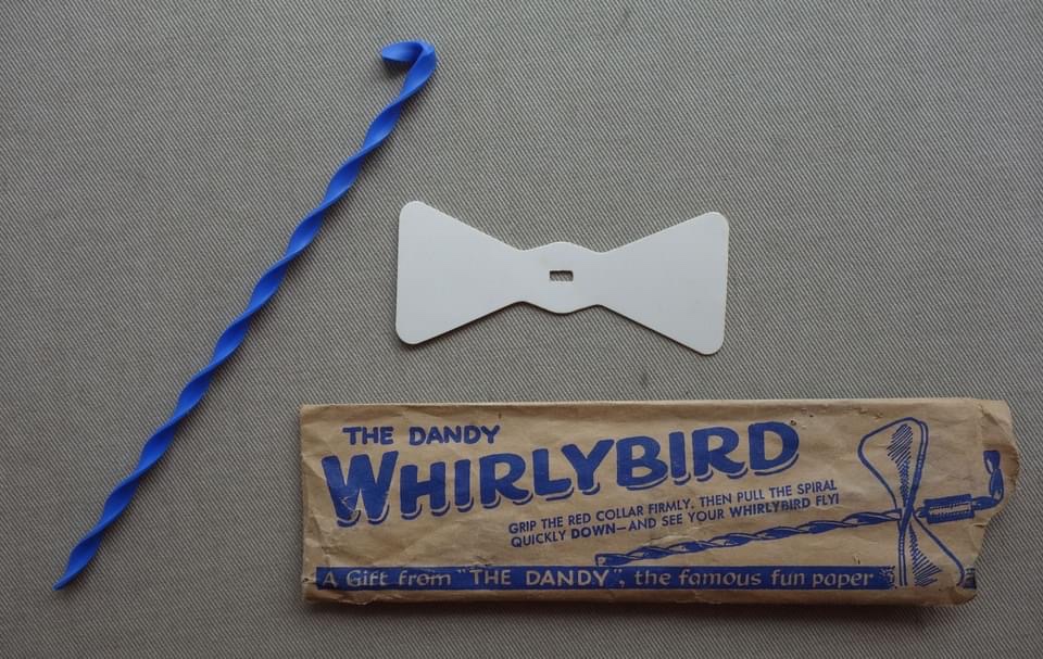 Rare "Whirlybird" free gift included with The Dandy No. 990, cover dated 12th November 1960