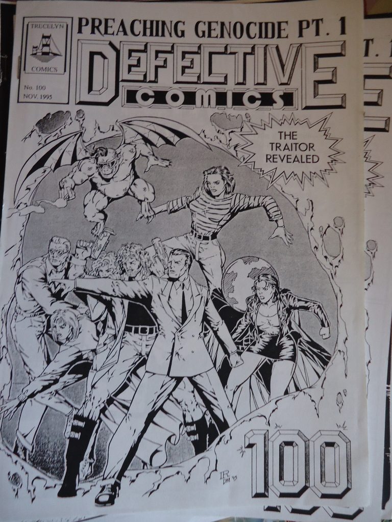 Defective Comics No. 100. Cover by Ian Richardson