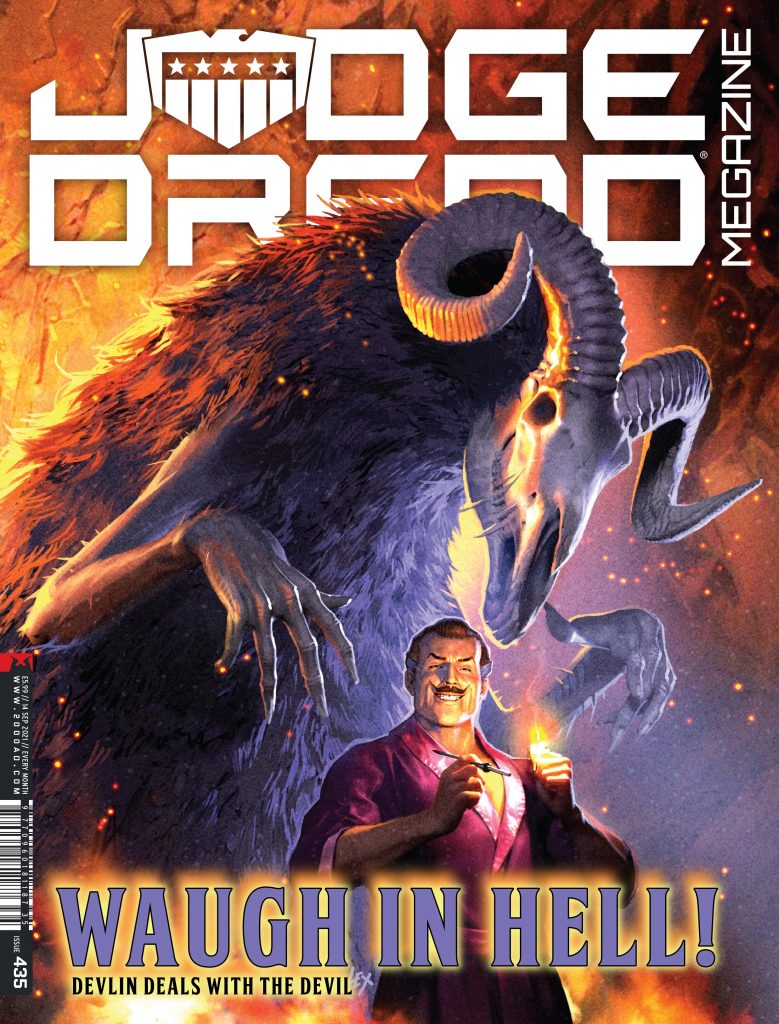 Judge Dredd Megazine 435 - Cover by Alex Ronald