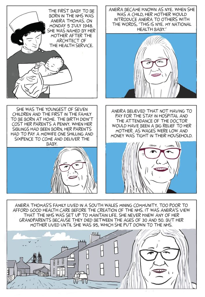 Voices of the NHS Comic by Darryl Cunningham