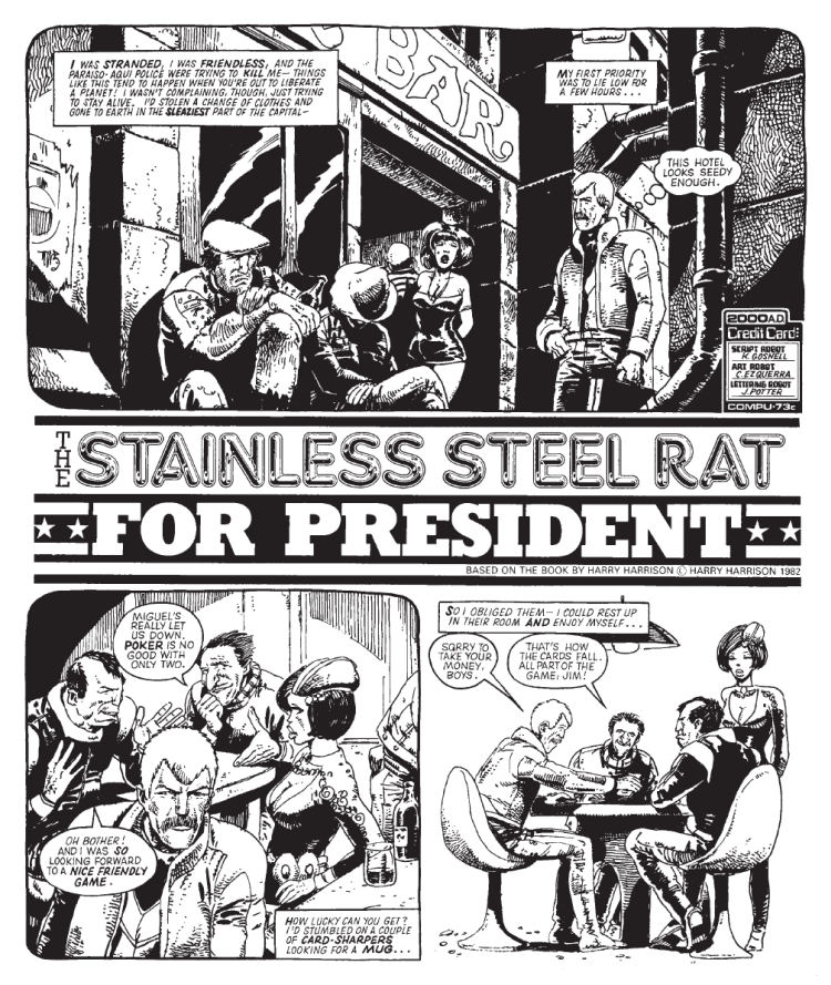 2000AD - “The Stainless Steel Rat for President” - art by Carlos Ezquerra