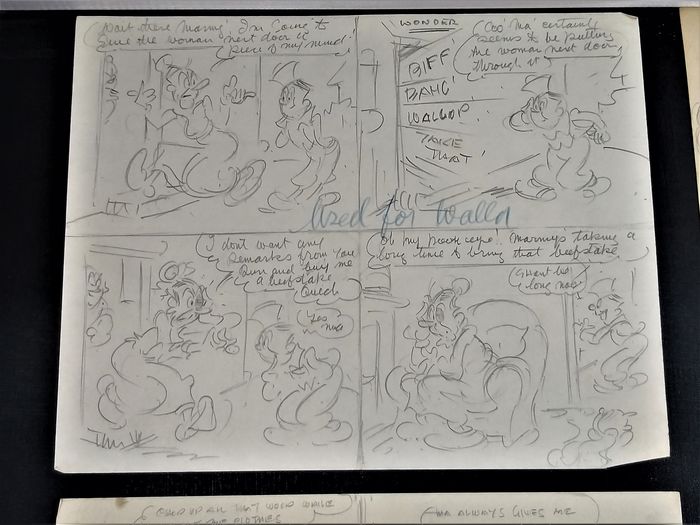 Funny Wonder - “Marmaduke and His Ma”, pencils drawn by Wally Robertson 
