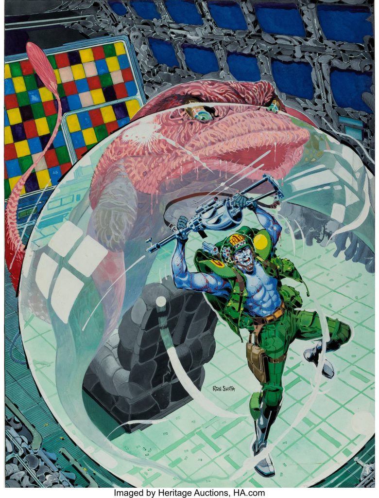 Rogue Trooper The Final Warrior 2000 AD Prog 791 Cover Original Art by Ron Smith  (Fleetway Publications, 1992)