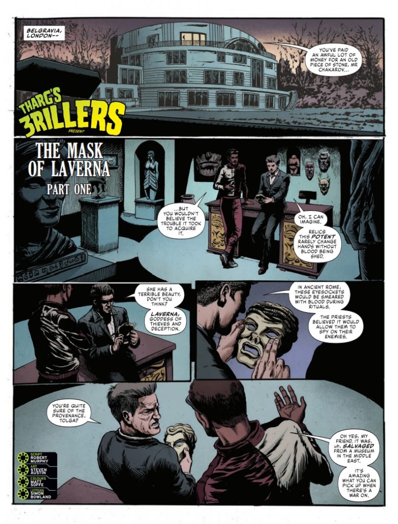 2000AD Prog 2247 - Tharg's 3rillers present The Mask of Laverna