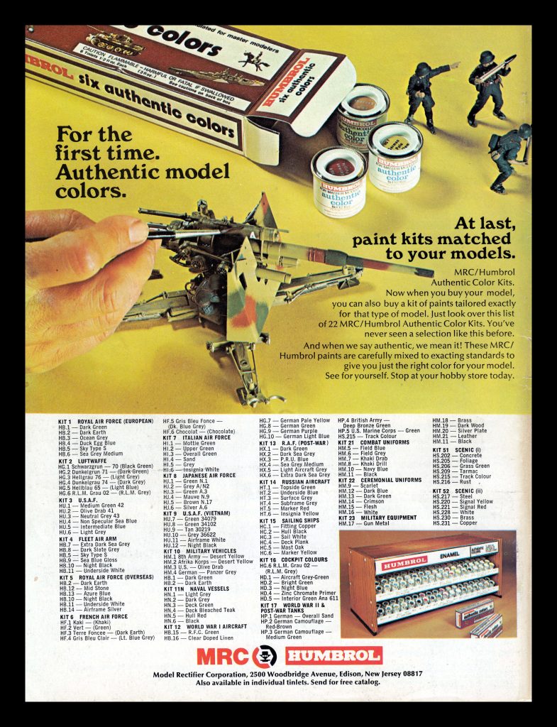 Humbrol Ad, 1974
