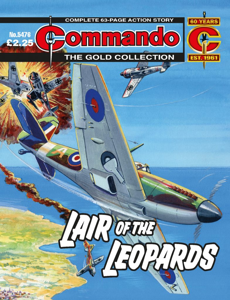 Commando 5476: Gold Collection - Lair of the Leopards - cover by Mackay