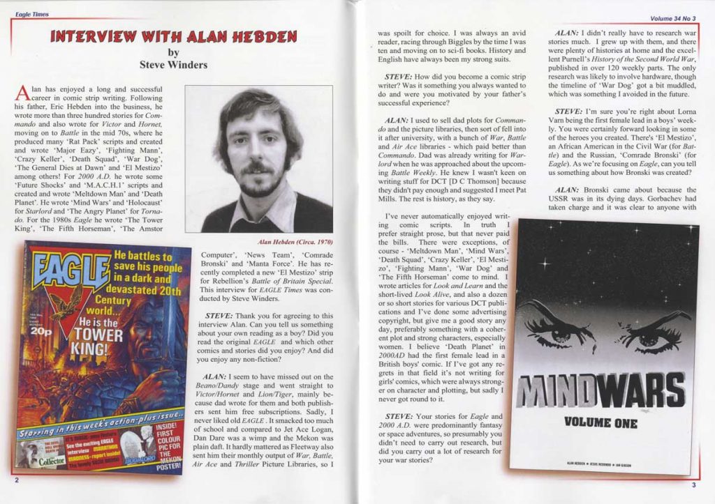 Eagle Times Volume 34 Number Three (2021) - Alan Hebden Interview