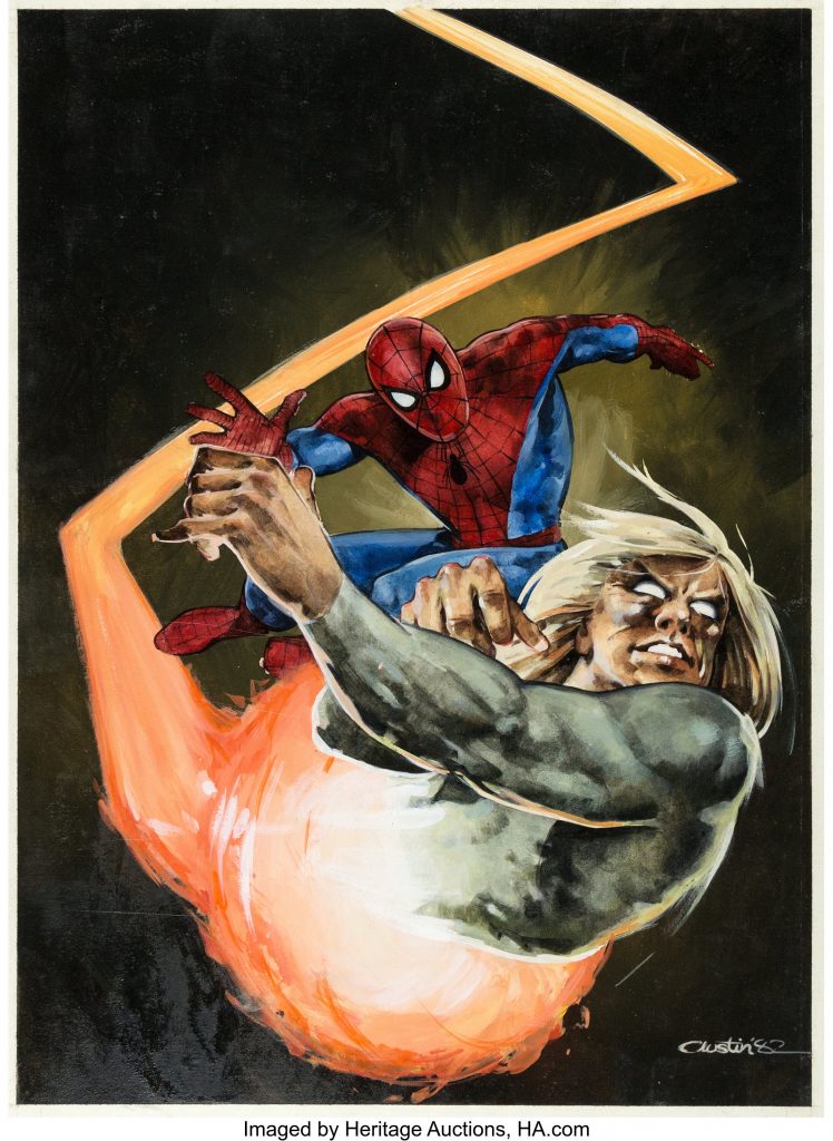 Spider-Man Comic Weekly #510 Cover Original Art by Mick Austin (Marvel UK, 1982)
