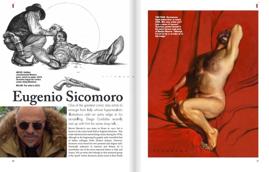 illustrators quarterly issue 34 - Sample Spread - Eugenio Sicomoro
