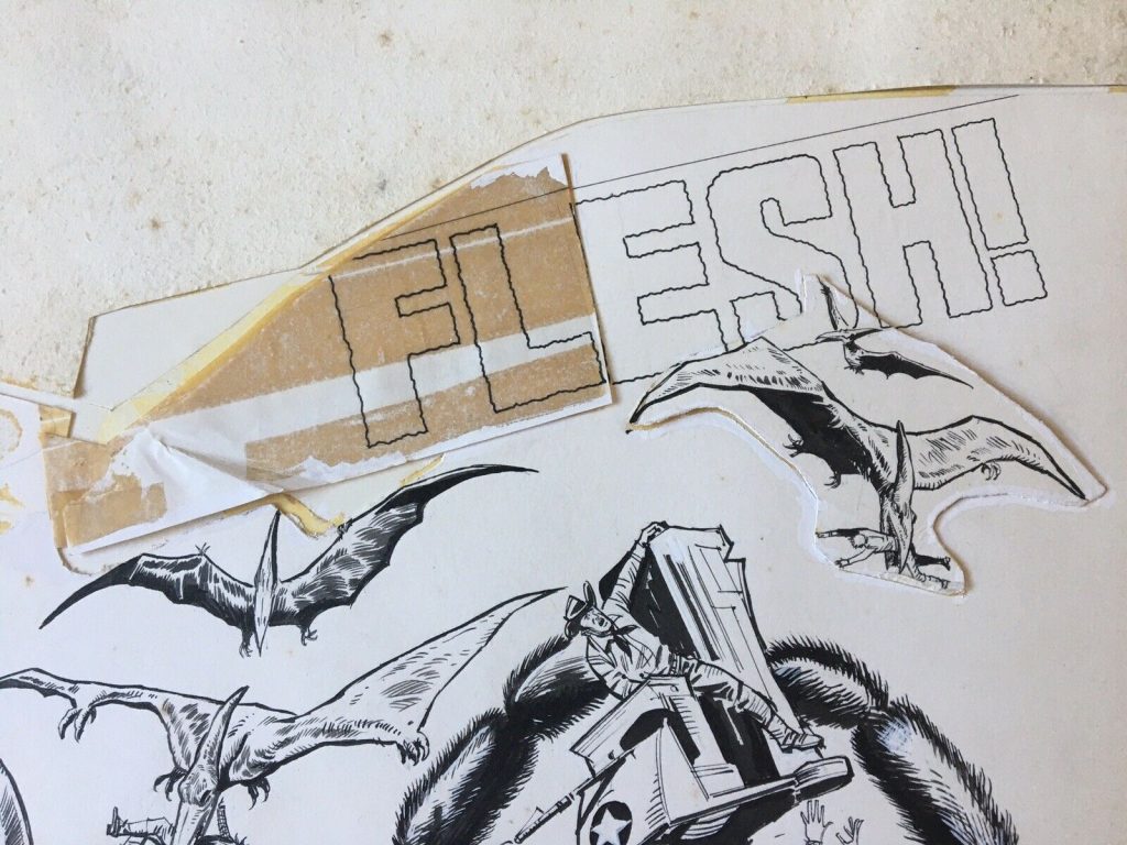 Detail of the 2000AD Prog 14 Cover Art - Artist Unknown