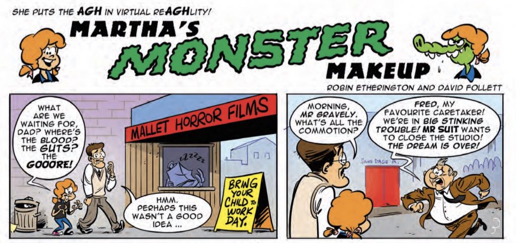 Monster Fun Halloween Spooktacular Special, - “Martha’s Monster Makeup”, written by Robin Etherington, drawn by David Follett