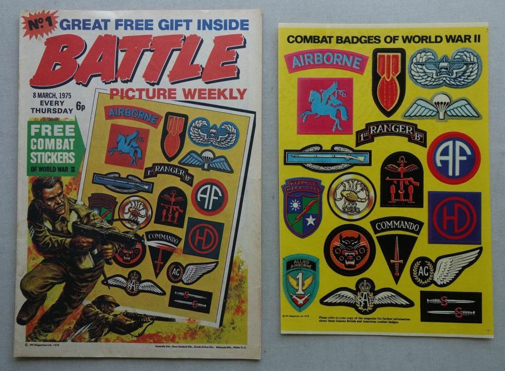 Battle Picture Weekly comic No. 1 - cover dated March 8 1975