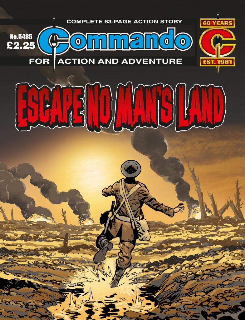 Commando 5485: Action and Adventure - Escape No Man’s Land - cover by Staz Johnson