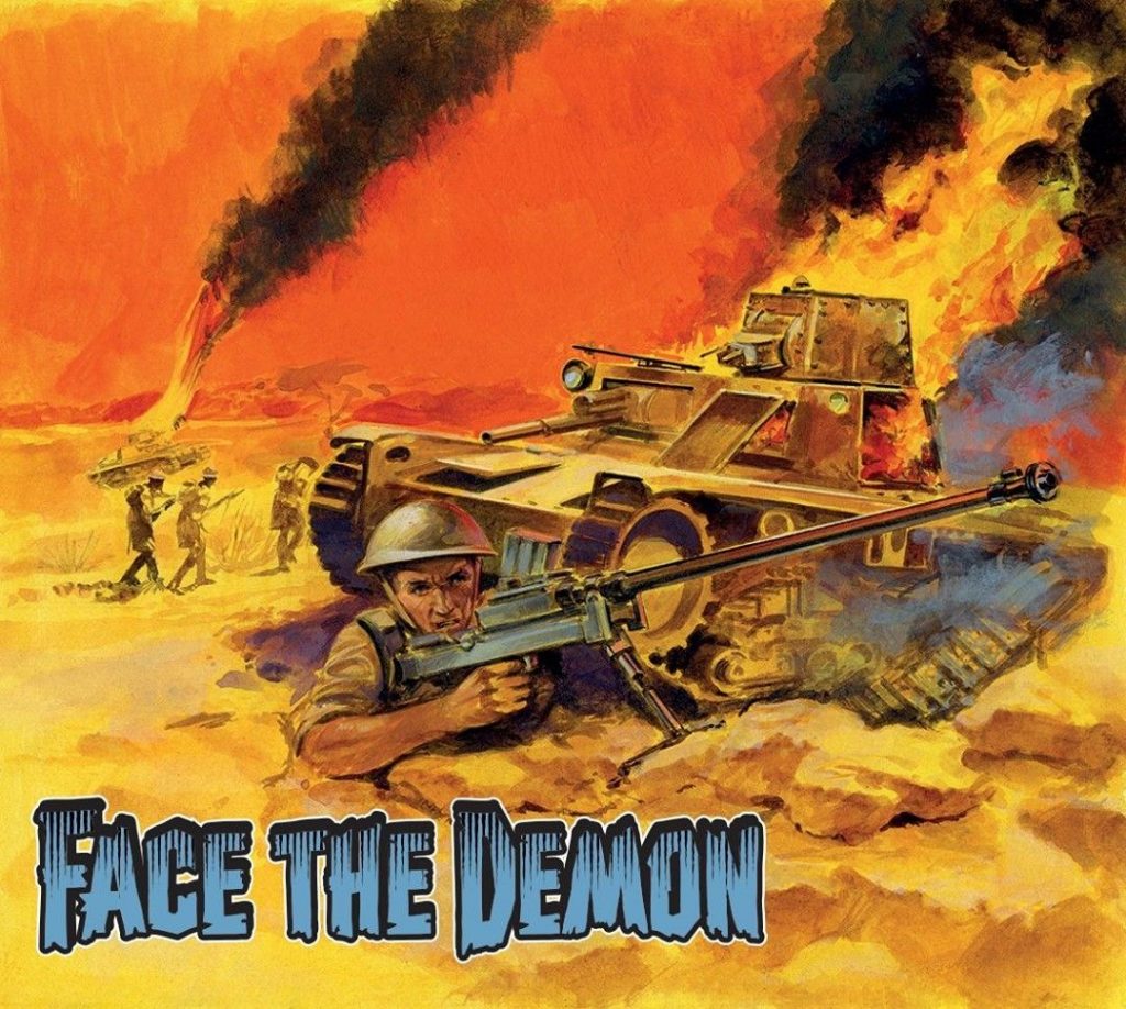 Commando 5486: Silver Collection - Face the Demon! - cover by Ron Brown FULL