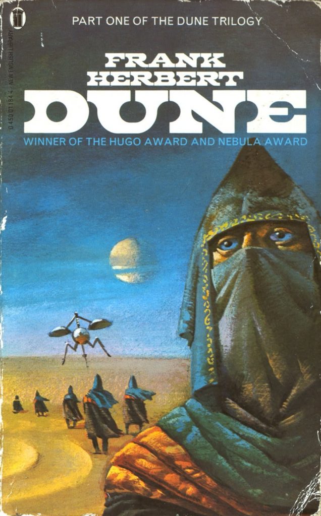 Dune by Frank Herbert (1972, New English Library) - cover by Bruce Pennington