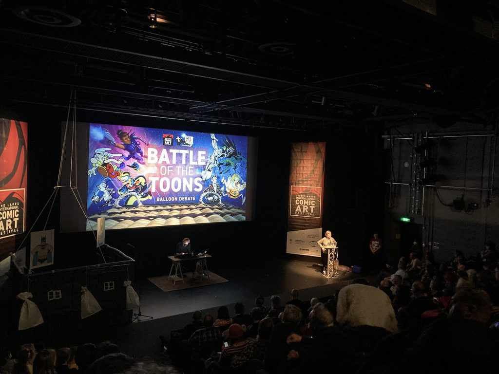 Lakes International Comic Art Festival 2021 - Battle of the Toons - Photo by John Freeman